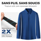 🔥55 % de réduction👔 Chemise Habillée Extensible Infroissable pour Hommes