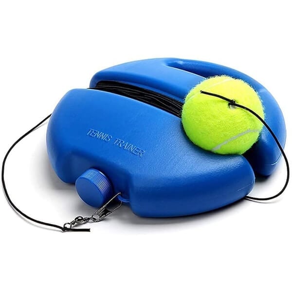 🎾 Entraîneur de tennis portable | Socle à remplir de sable ou d'eau pour une bonne stabilité · Conçu avec une lanière · Léger et facile à transporter | Entraînement individuel · Parc en plein air · Activité parent-enfant