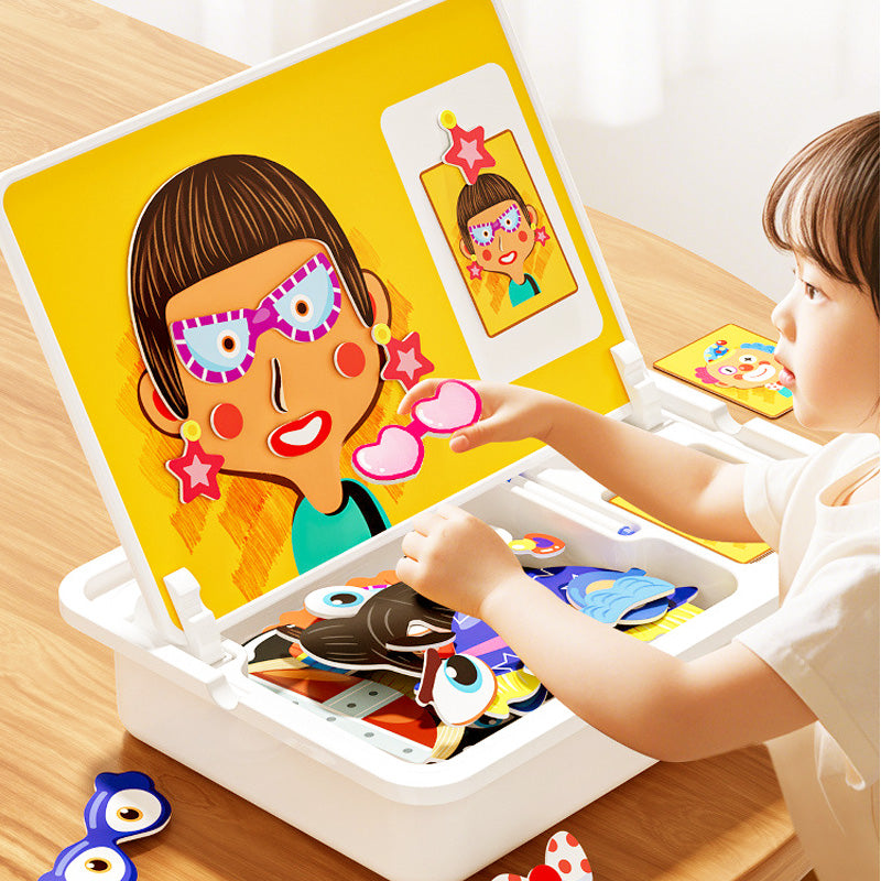 🧩 55% DE RÉDUCTION ! 🎨 Boîte à Puzzle Magnétique Enfant - Jeu Éducatif avec Planche à Dessin et Pièces Colorées 🖍️📦