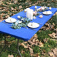 🎨🍽️ Tablecloth extensible – Enfilez-la en un clin d’œil, finition lisse sans pli, disponible en plusieurs couleurs, la solution chic pour cacher les tables abîmées et sublimer vos réceptions 💫💎
