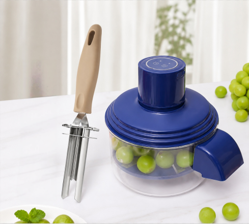 🔪 Éplucheur électrique 5 lames – Moteur cuivre puissant, extraction en 1 bouton, démontable et sans danger alimentaire – Batterie 1300 mAh, gain de temps en cuisine 🥕🍎