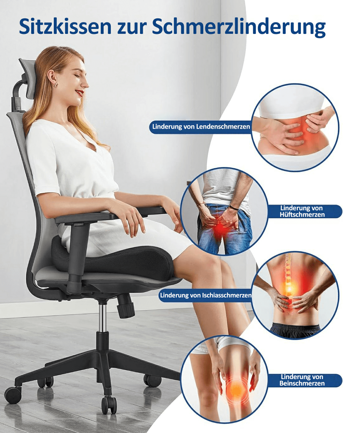 🎁Meilleur Vendeur 55 % DE RÉDUCTION🔥Coussin de siège ergonomique en mousse à mémoire de forme【🚀Livraison gratuite】