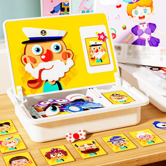 🧩 55% DE RÉDUCTION ! 🎨 Boîte à Puzzle Magnétique Enfant - Jeu Éducatif avec Planche à Dessin et Pièces Colorées 🖍️📦