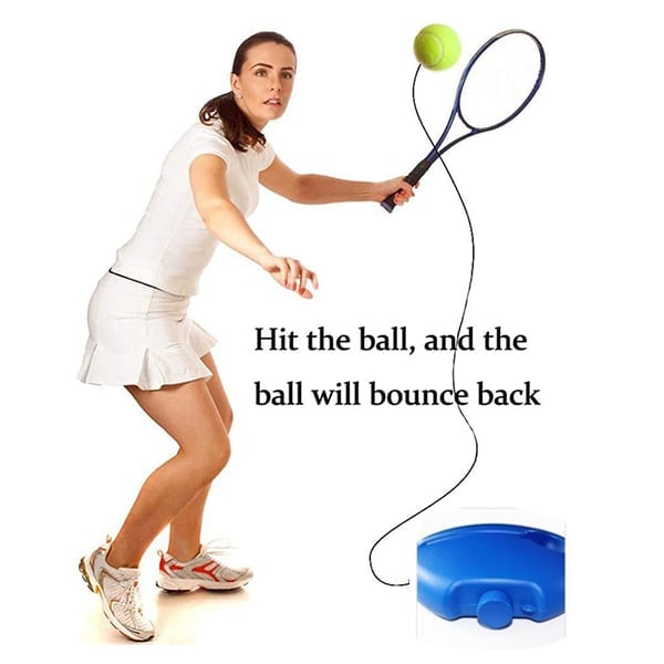 🎾 Entraîneur de tennis portable | Socle à remplir de sable ou d'eau pour une bonne stabilité · Conçu avec une lanière · Léger et facile à transporter | Entraînement individuel · Parc en plein air · Activité parent-enfant