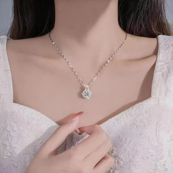 🔥50% de réduction💕 Collier pendentif tournesol moissanite