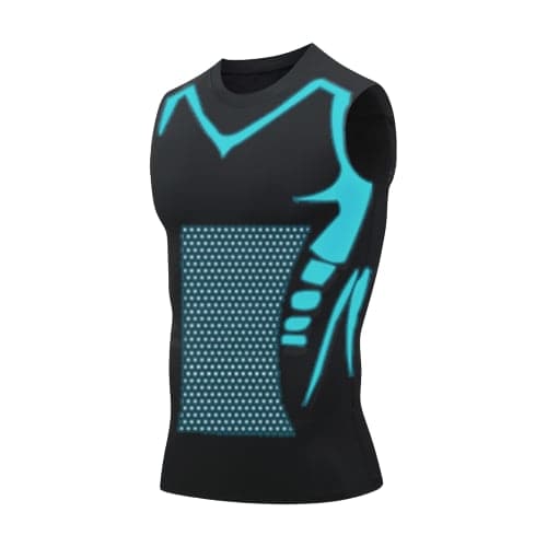 🔥 50 % DE RÉDUCTION ! 💪 Gilet Ionic Shaping – Compression et refroidissement – Remodelage du corps – Sans manches – Invisible sous les vêtements 🕶️