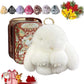 💕50% DE RÉDUCTION🐰🎁Breloques pompons en forme de lapin doux faites à la main🐰