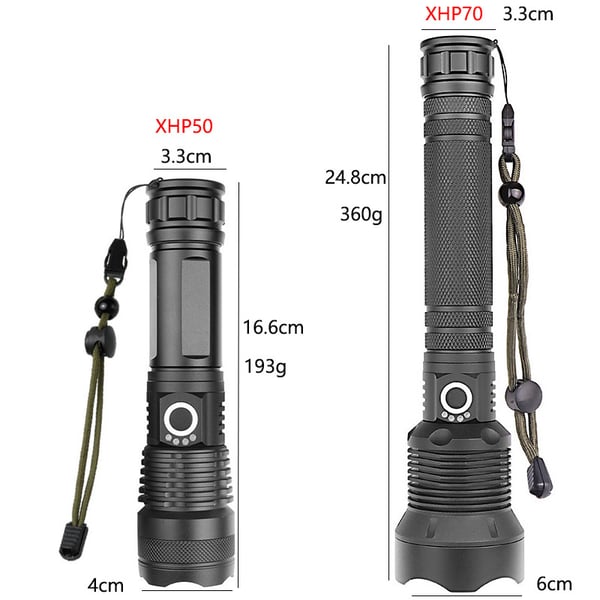🔦 60 % DE RÉDUCTION ! 🎉 Lampe torche rechargeable 90 000 lumens – Puissance extrême, étanche et longue autonomie 📦