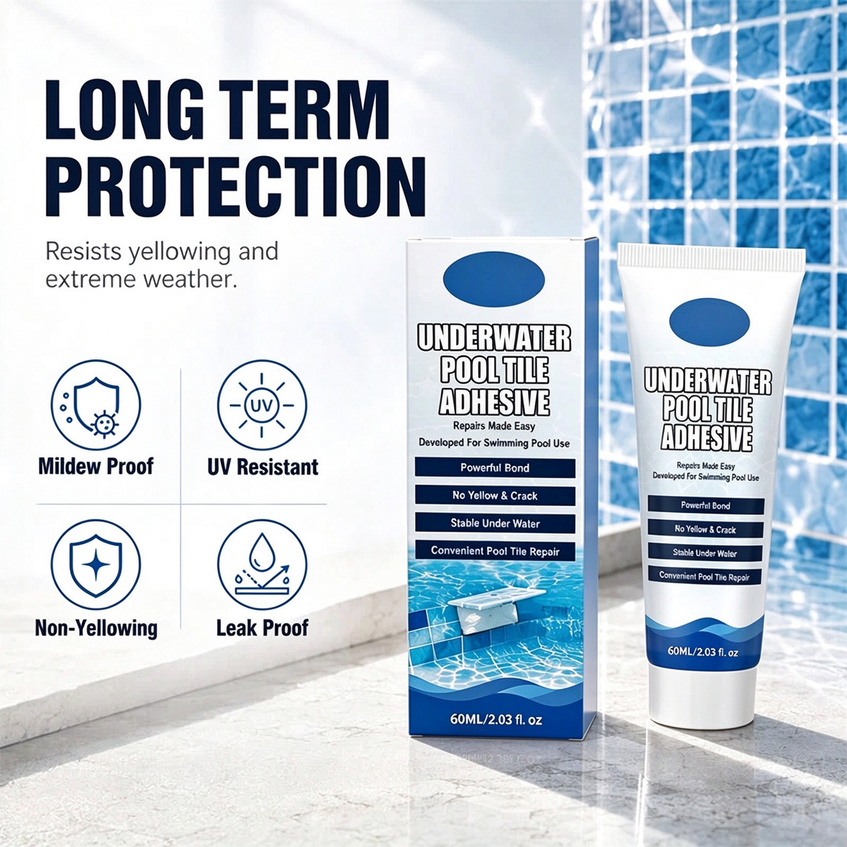 💧 PROMO -50% ✨ Adhésif Sous-Marin Haute Résistance — Réparez Sans Vider la Piscine 🔧