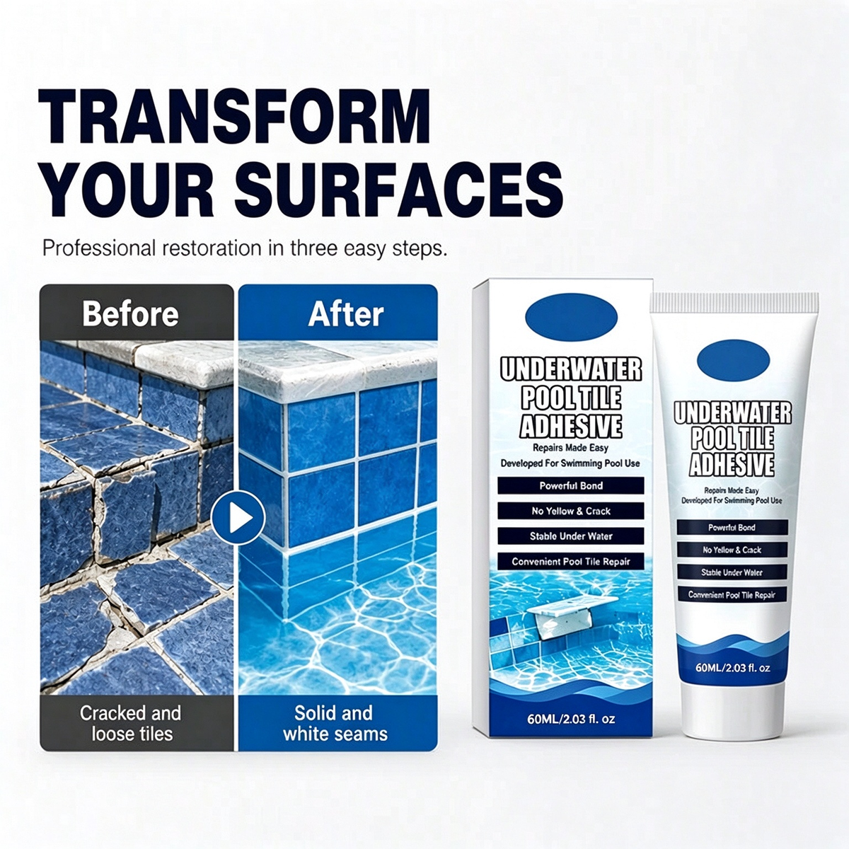 💧 PROMO -50% ✨ Adhésif Sous-Marin Haute Résistance — Réparez Sans Vider la Piscine 🔧