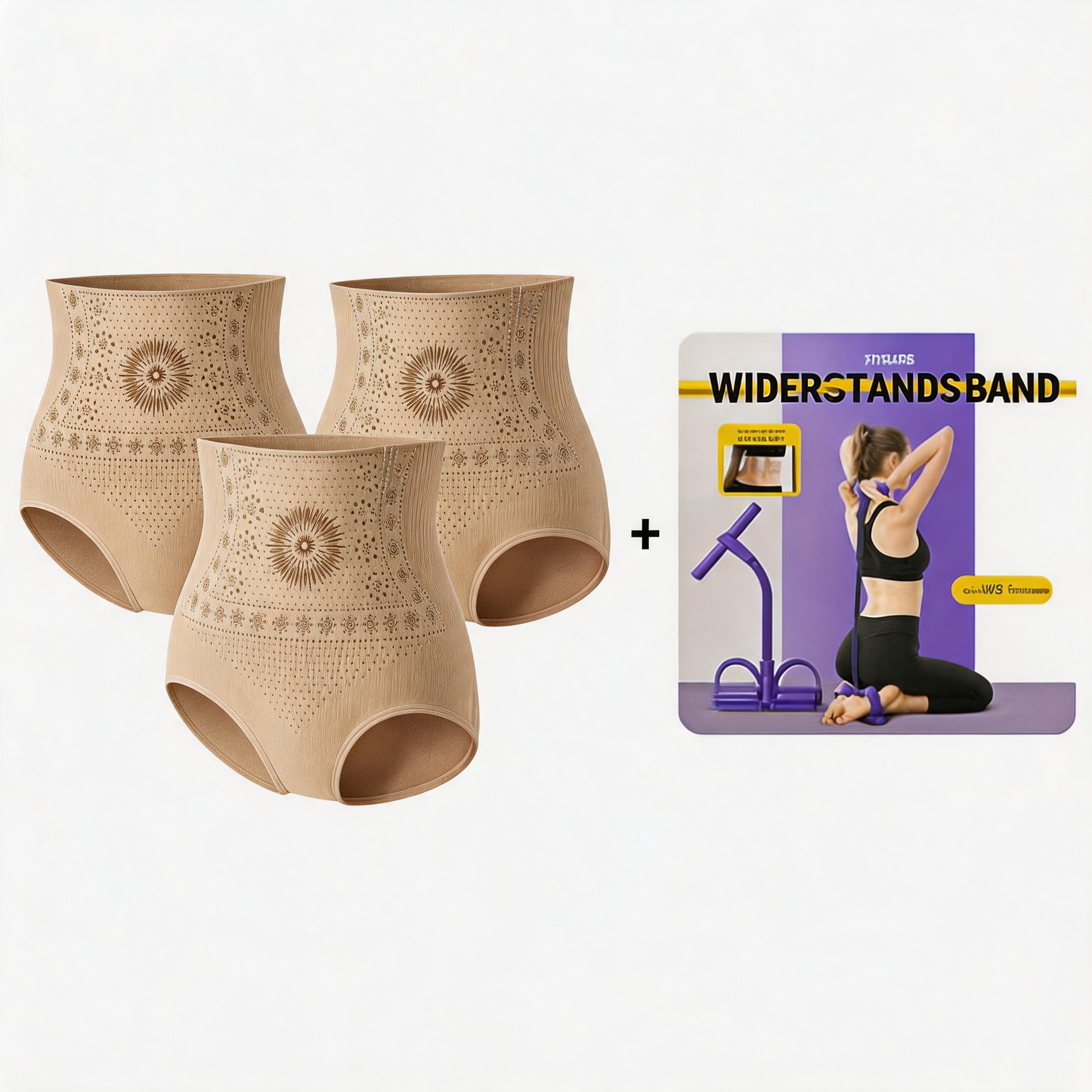🥳👖 Culottes gainantes à taille haute – Culottes sculptantes à effet compressif pour une taille affinée 💞