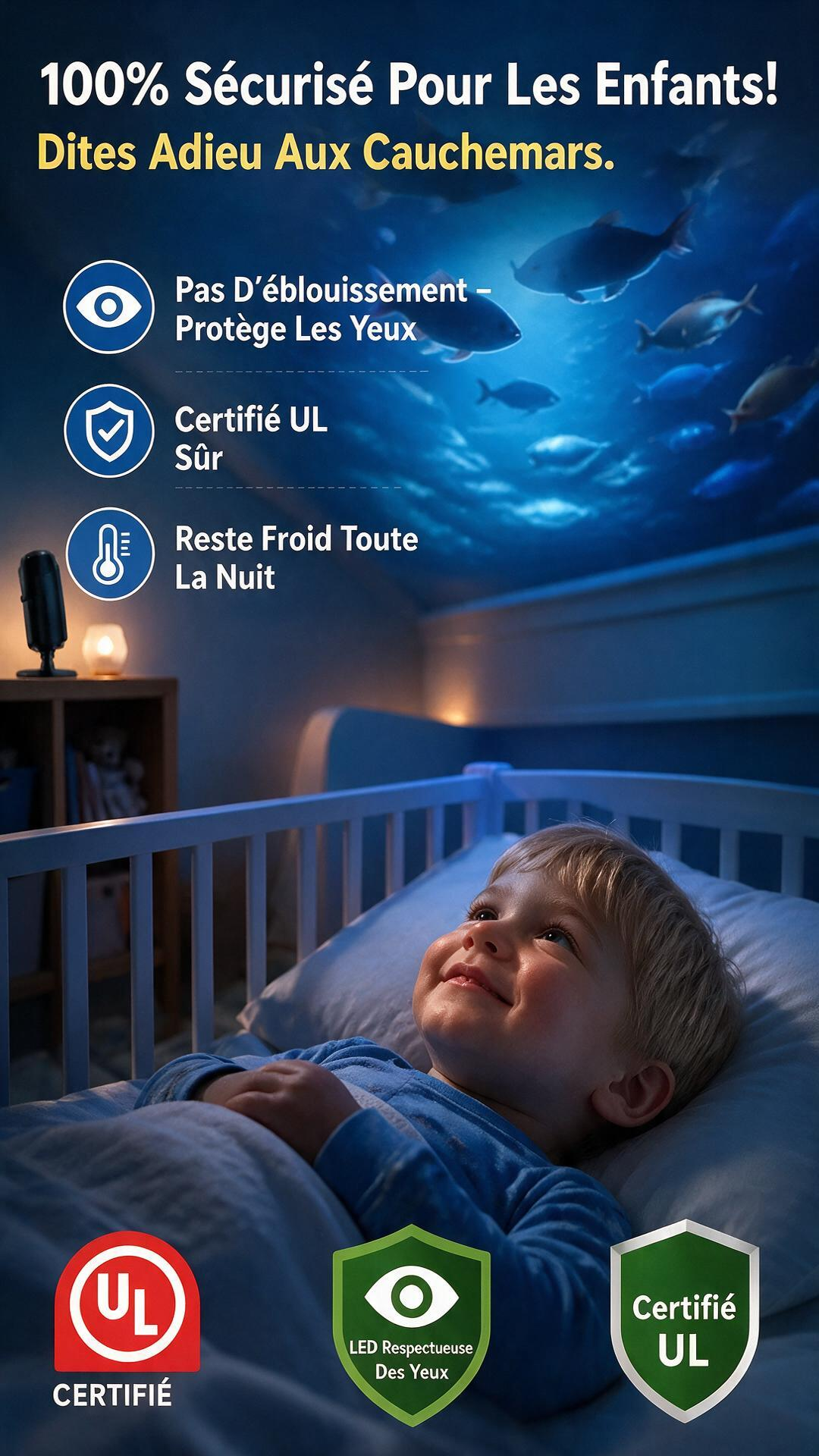 🌌 PROMO LIMITÉE 50% DE RÉDUCTION ! ✨ Lampe projecteur ciel étoilé USB – 13 films interchangeables, col flexible – Relaxant, Magique, Cadeau 🌙