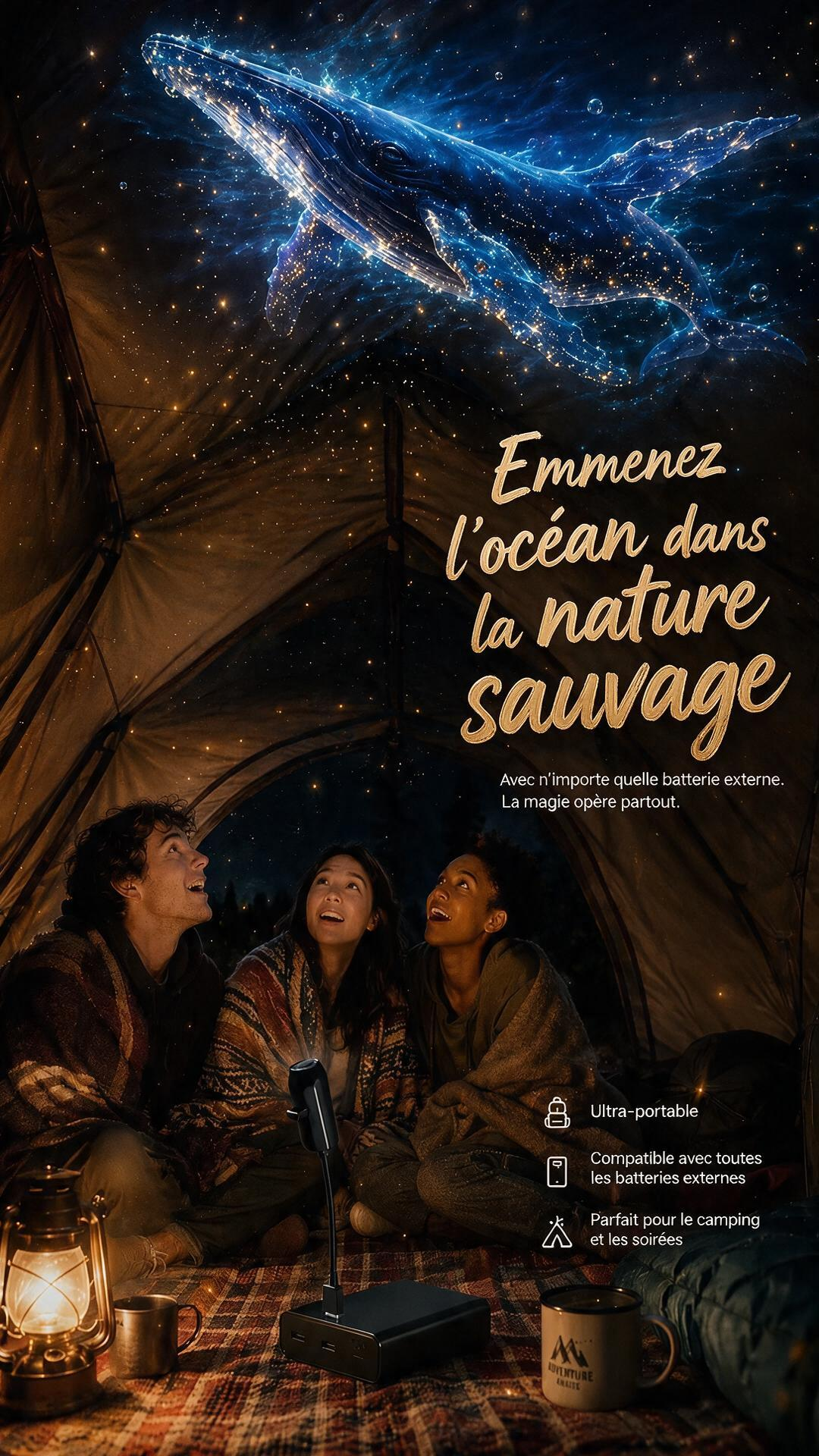 🌌 PROMO LIMITÉE 50% DE RÉDUCTION ! ✨ Lampe projecteur ciel étoilé USB – 13 films interchangeables, col flexible – Relaxant, Magique, Cadeau 🌙