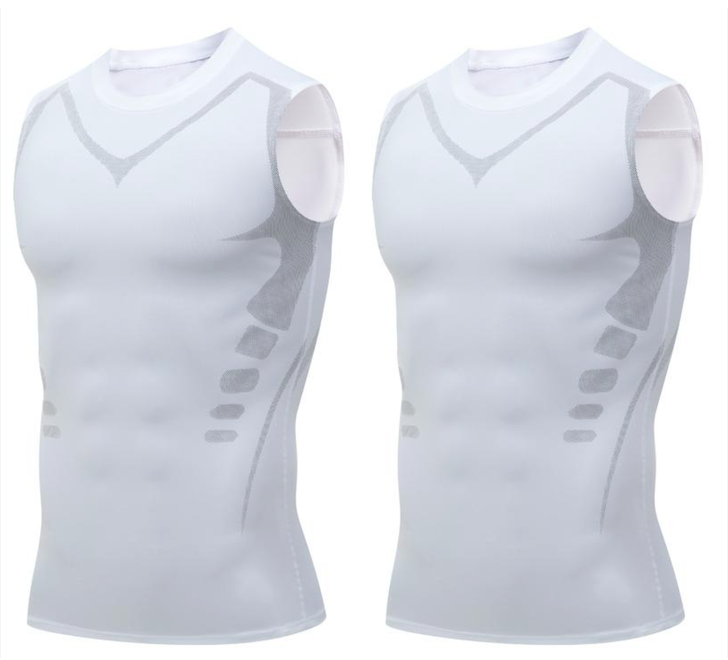 🔥 50 % DE RÉDUCTION ! 💪 Gilet Ionic Shaping – Compression et refroidissement – Remodelage du corps – Sans manches – Invisible sous les vêtements 🕶️