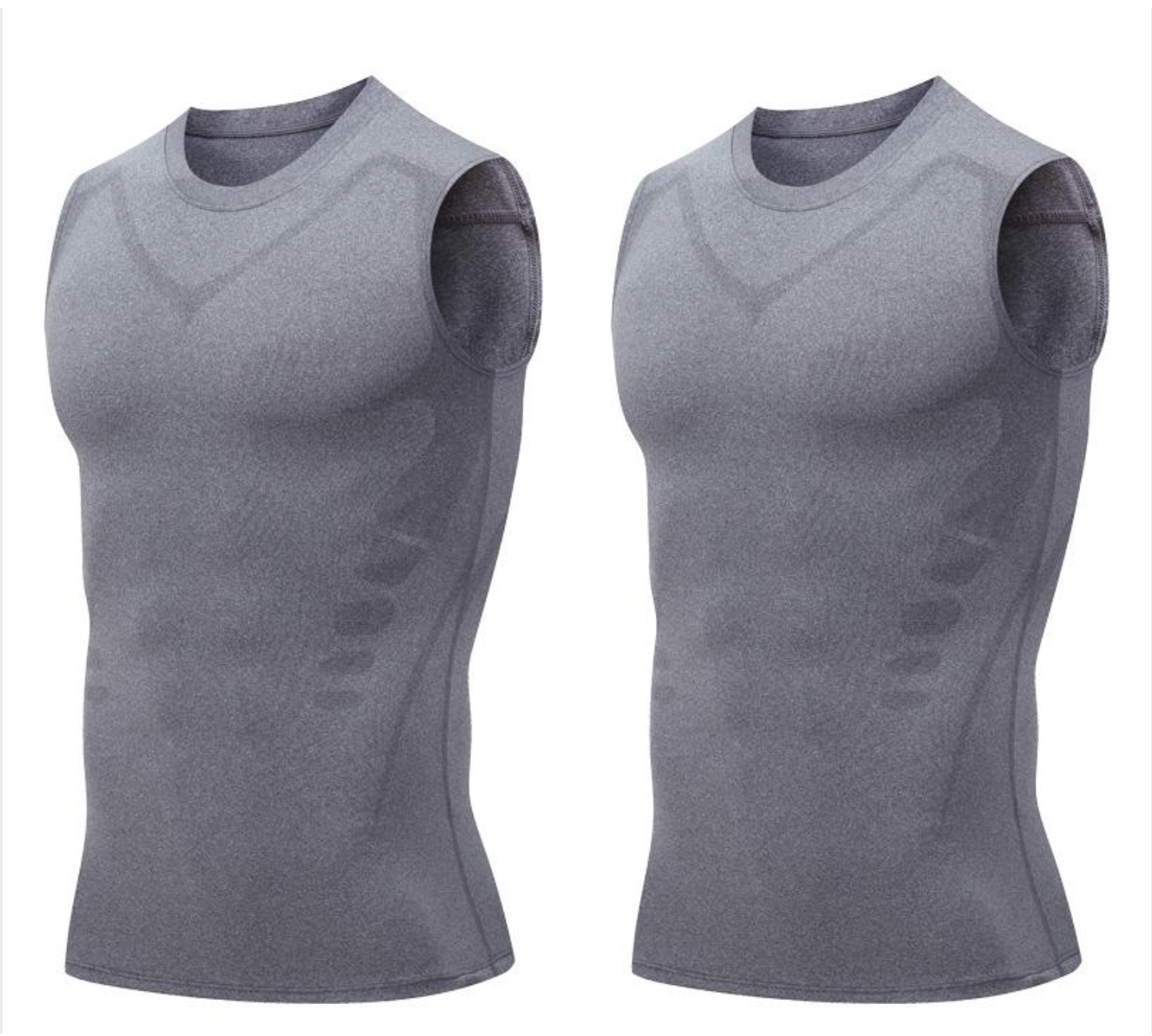 🔥 50 % DE RÉDUCTION ! 💪 Gilet Ionic Shaping – Compression et refroidissement – Remodelage du corps – Sans manches – Invisible sous les vêtements 🕶️