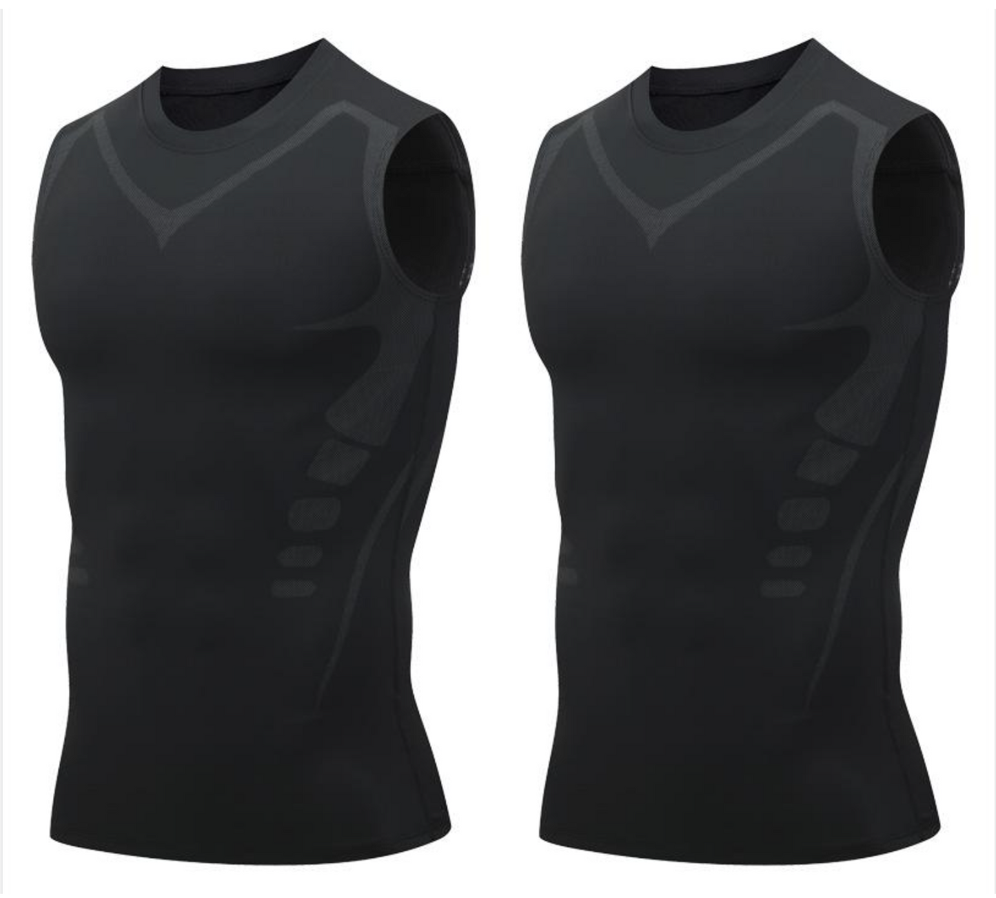 🔥 50 % DE RÉDUCTION ! 💪 Gilet Ionic Shaping – Compression et refroidissement – Remodelage du corps – Sans manches – Invisible sous les vêtements 🕶️