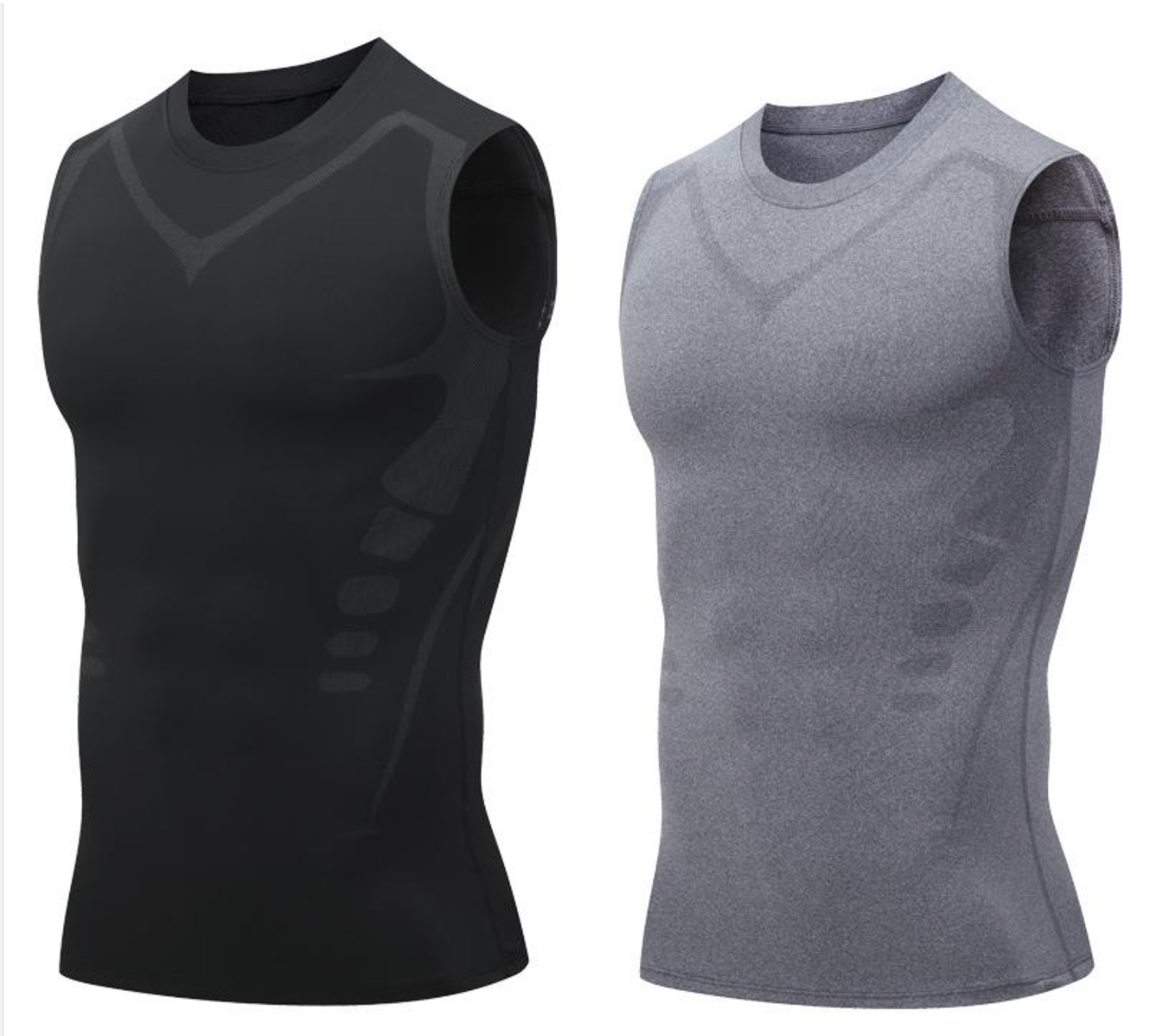 🔥 50 % DE RÉDUCTION ! 💪 Gilet Ionic Shaping – Compression et refroidissement – Remodelage du corps – Sans manches – Invisible sous les vêtements 🕶️