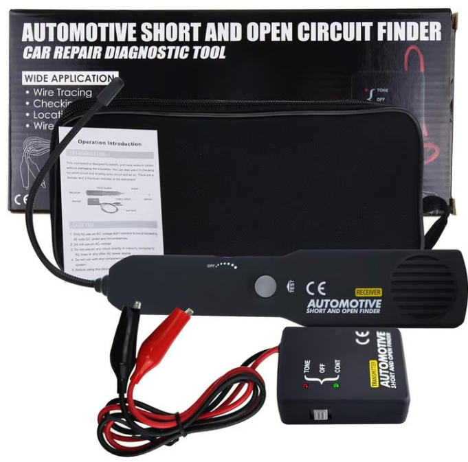 📢DERNIER JOUR DE VENTE - 60% DE RÉDUCTION💥 EM415 Détecteur de circuit ouvert et court pour automobile - Sonde DC & générateur de tonalité pour la recherche de pannes (jusqu'à 42V)