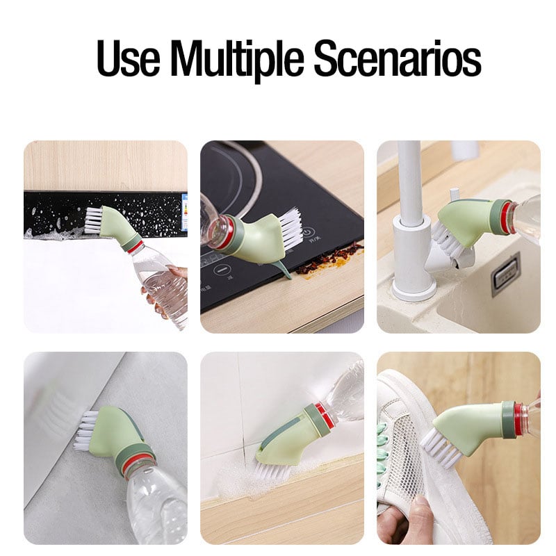 🍃55% de réduction🍃Brosse à crevasses multifonctionnelle connectée aux bouteilles d'eau minérale
