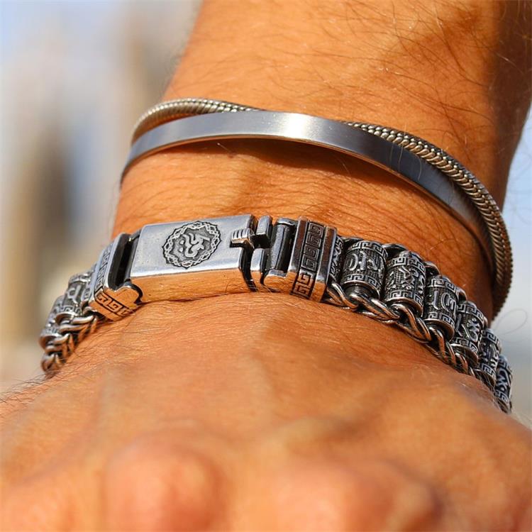 🔥Remise Saint Valentin 50%🔥Bracelet avec roue de prière porte-bonheur