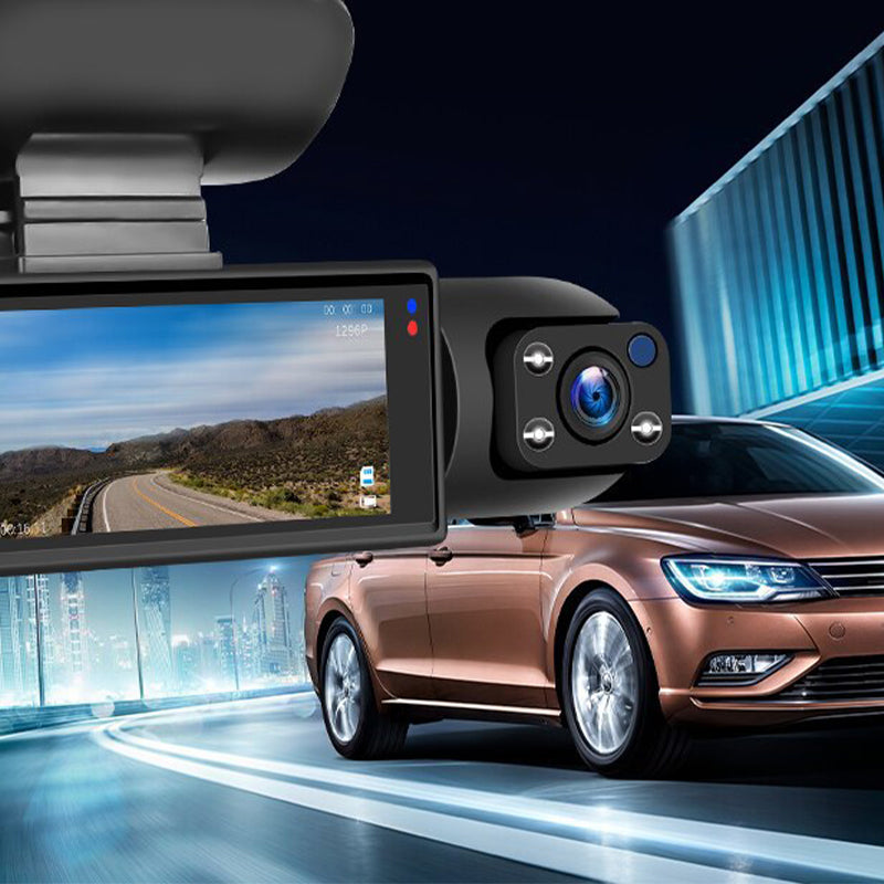 🔈🔈60 % DE RÉDUCTION🚗📹Dashcam avec grand angle de 170° et double objectif 1080p