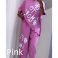 💞Nouveautés du début de l'été💞Costume deux pièces décontracté avec motif et encolure ronde(🔥53 % de réduction)
