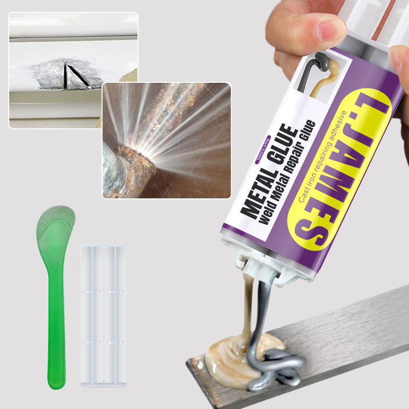 🛠️ 50 % DE RÉDUCTION ! Colle métallique – colle de soudure pour la réparation des métaux – époxy haute résistance – remplace la soudure – étanche, résistante à la corrosion et facile à travailler – idéale pour les pots d'échappement 🔧✨