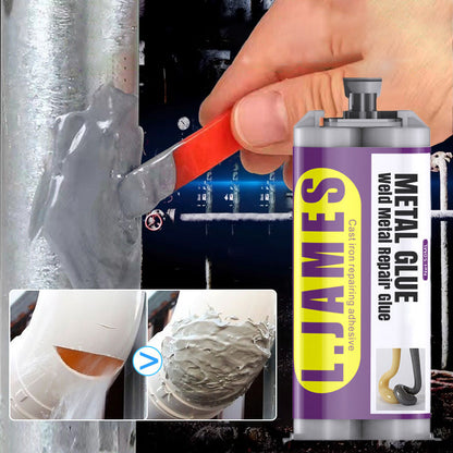 🛠️ 50 % DE RÉDUCTION ! Colle métallique – colle de soudure pour la réparation des métaux – époxy haute résistance – remplace la soudure – étanche, résistante à la corrosion et facile à travailler – idéale pour les pots d'échappement 🔧✨