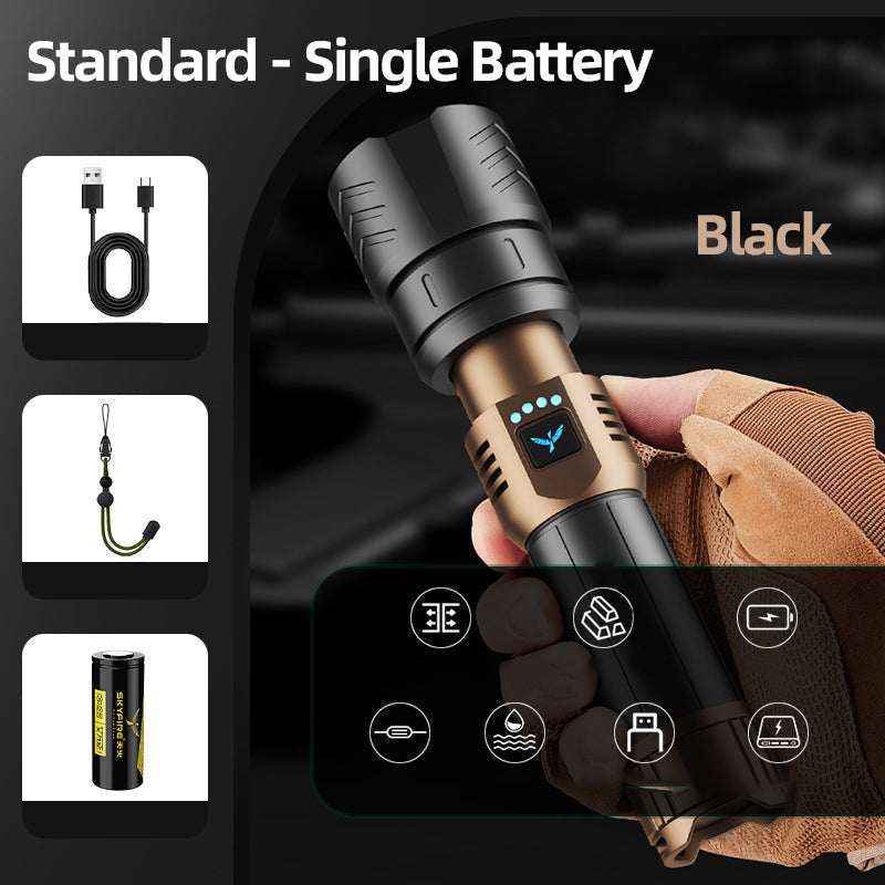 🔥‑50% PROMO FLASH🔦 Lampe de poche LED nouvelle version 2026, haute luminosité, éclairage longue portée pour extérieur ✨🌙