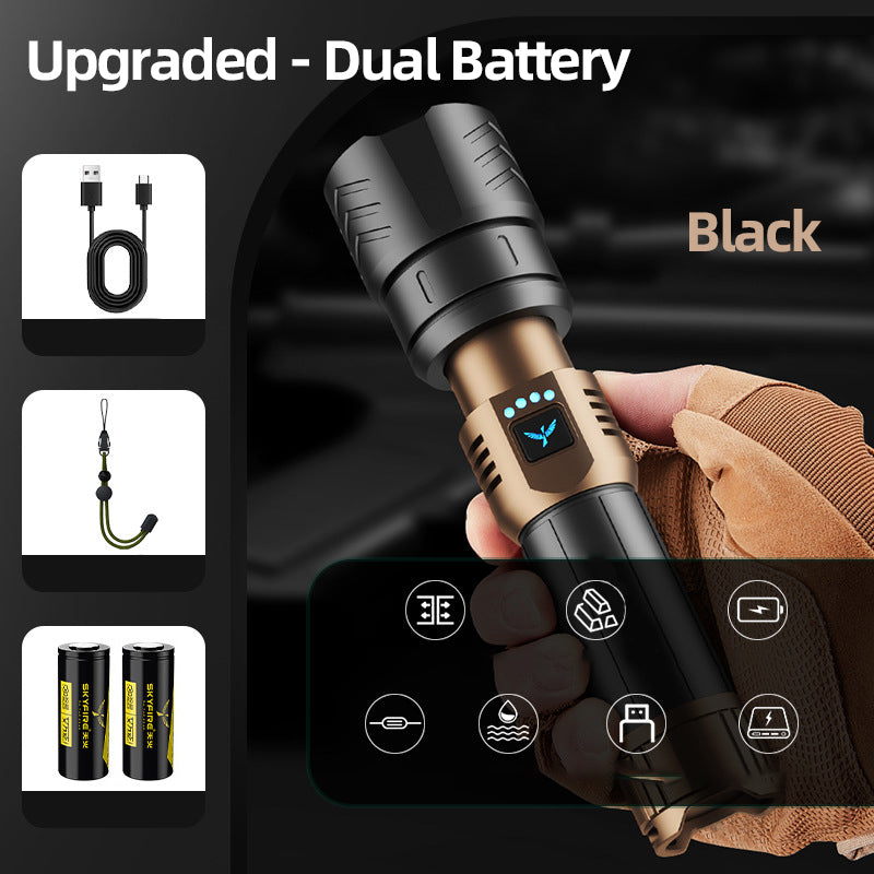 🔥‑50% PROMO FLASH🔦 Lampe de poche LED nouvelle version 2026, haute luminosité, éclairage longue portée pour extérieur ✨🌙