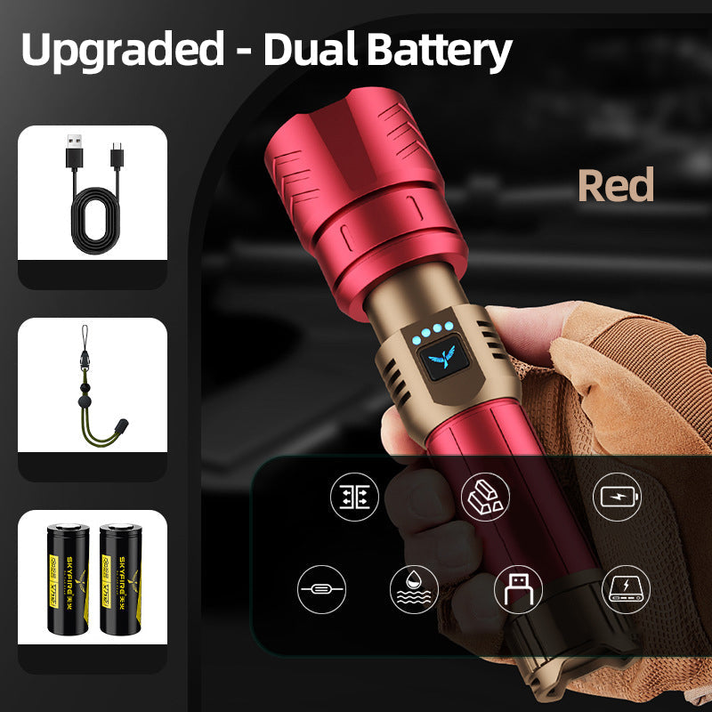 🔥‑50% PROMO FLASH🔦 Lampe de poche LED nouvelle version 2026, haute luminosité, éclairage longue portée pour extérieur ✨🌙