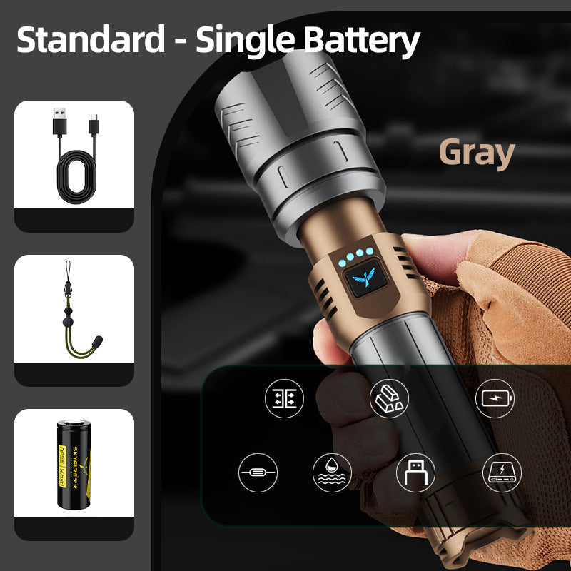 🔥‑50% PROMO FLASH🔦 Lampe de poche LED nouvelle version 2026, haute luminosité, éclairage longue portée pour extérieur ✨🌙