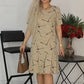 💃Robes imprimées tendance à manches courtes plissées et amples pour femmes