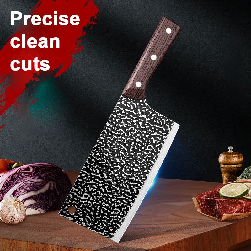 🔪🥬55% de réduction🍅Couteau de cuisine forgé en acier inoxydable haute résistance