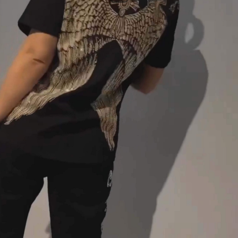 Ensemble 2 pièces tendance pour femmes avec motif chic