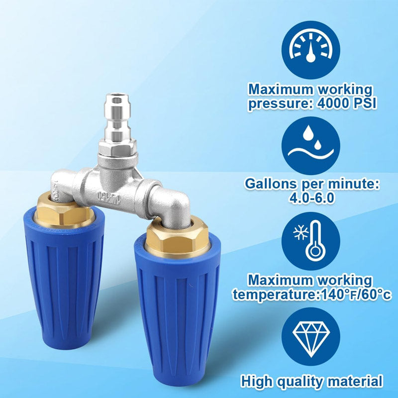 🎯🔥 Offre spéciale : -60 % ! 🚿 Buse Turbo Acier Inox 🌟 – Parfaite pour terrasse, voiture et façade 🏡🚗