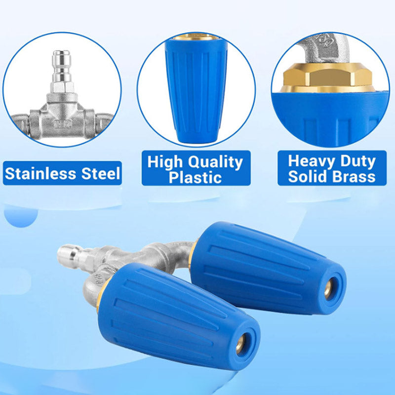 🎯🔥 Offre spéciale : -60 % ! 🚿 Buse Turbo Acier Inox 🌟 – Parfaite pour terrasse, voiture et façade 🏡🚗