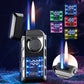 🔥Liste des nouveaux produits 2025 - Briquet multifonctionnel avec double flamme et lumières colorées