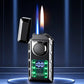 🔥Liste des nouveaux produits 2025 - Briquet multifonctionnel avec double flamme et lumières colorées