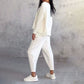 ✨️Ensemble 2 pièces haut à manches longues et pantalon à col rond（Livraison gratuite）