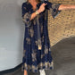 🔥Vente chaude 53% de réduction🔥Robe ample vintage à col en V