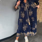 🔥Vente chaude 53% de réduction🔥Robe ample vintage à col en V