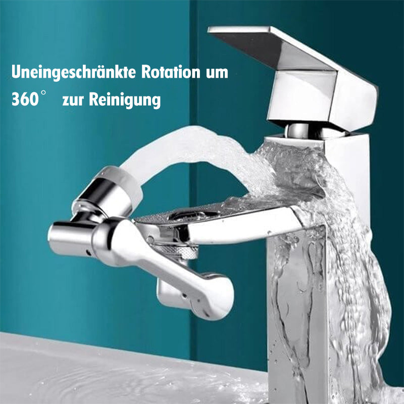 Universelle Wasserhahnverlängerung um 1080° mit schwenkbarem Roboterarm