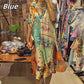 🌸Remise saisonnière 50%🌸Robe imprimée à manches courtes et col en V profond pour femme
