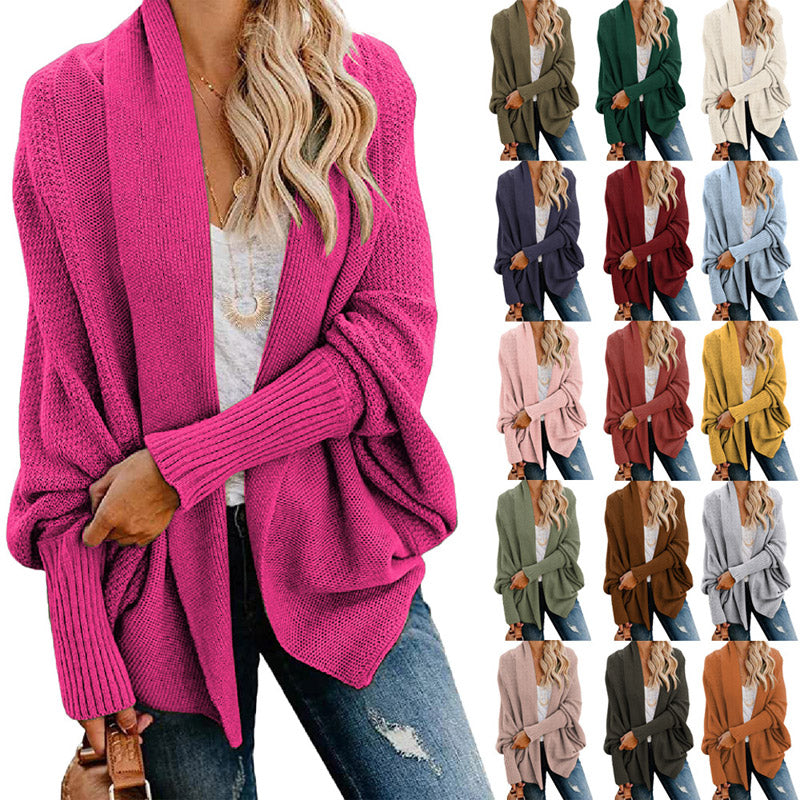 💞51% de réduction💃Cardigan en tricot à manches longues