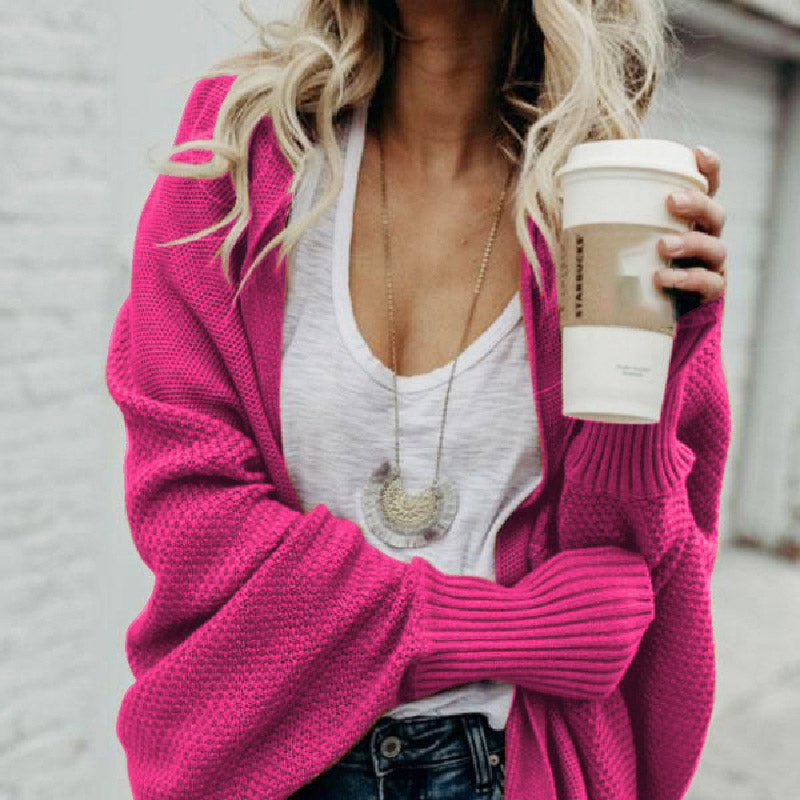 💞51% de réduction💃Cardigan en tricot à manches longues