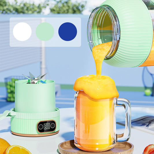 Gobelet presse-agrumes 2 en 1 🍹 Buvez directement après l'extraction du jus. Grande capacité, écran numérique, lames multiples. Portable et indispensable pour la salle de sport et les activités de plein air 🏋️