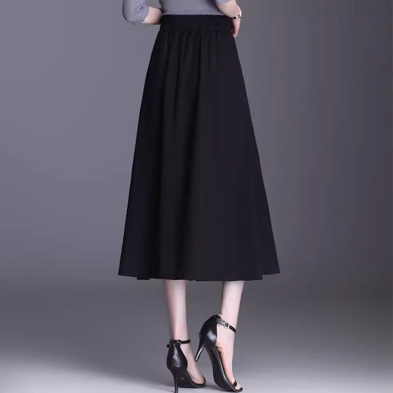 Casual A-line Long Skirt