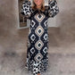 ✨Réduction d'automne 50%✨Robe bohème décontractée à manches longues pour femme