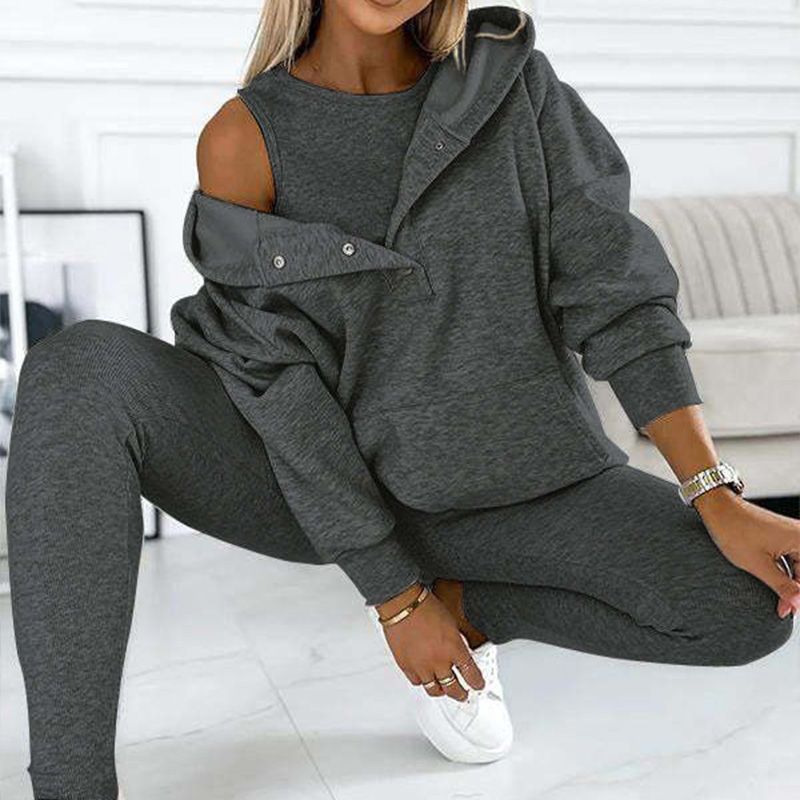 2024 Autumn Style Comfortable Casual Hoodie Two Piece Set 🔥Livraison gratuite🔥